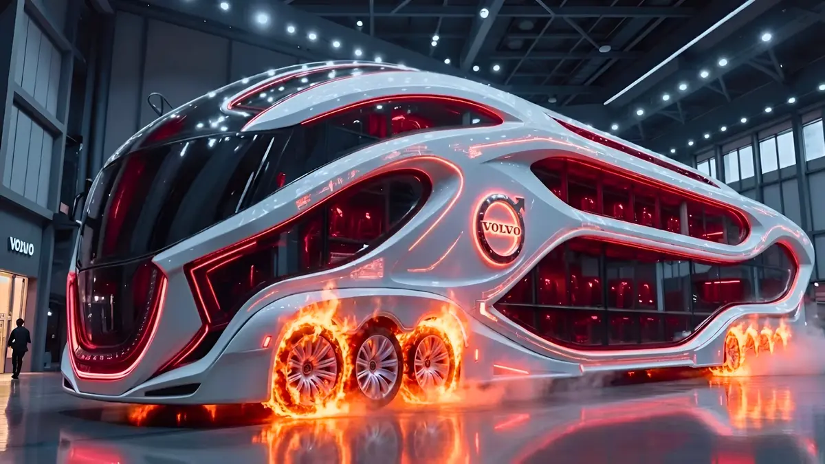 Image showcasing 2026 Volvo Motorhome: Scandinavian Luxury RV with AI, Hybrid Power ...